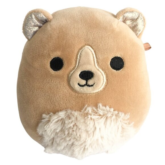 Small Squishmallows Omar the Fuzzy Belly Grizzly Teddy Bear Plush Stuffed Toy - Picture 1 of 8